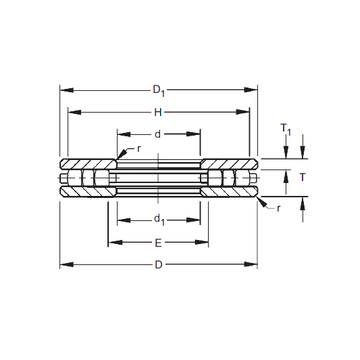 120TP151 Timken Thrust Roller Bearings